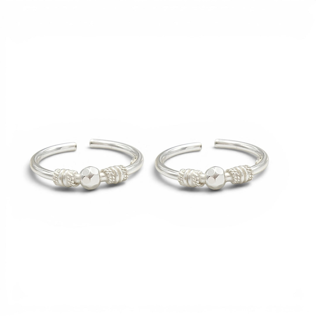 925 Real Silver Women  daily wear Toe Ring - Pair