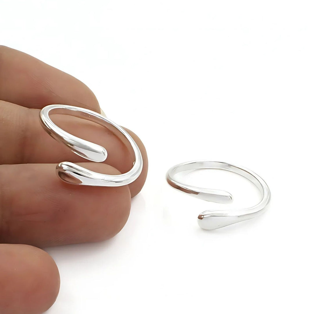 Boho style 925 Real Sterling Silver women Toe Ring - Pair