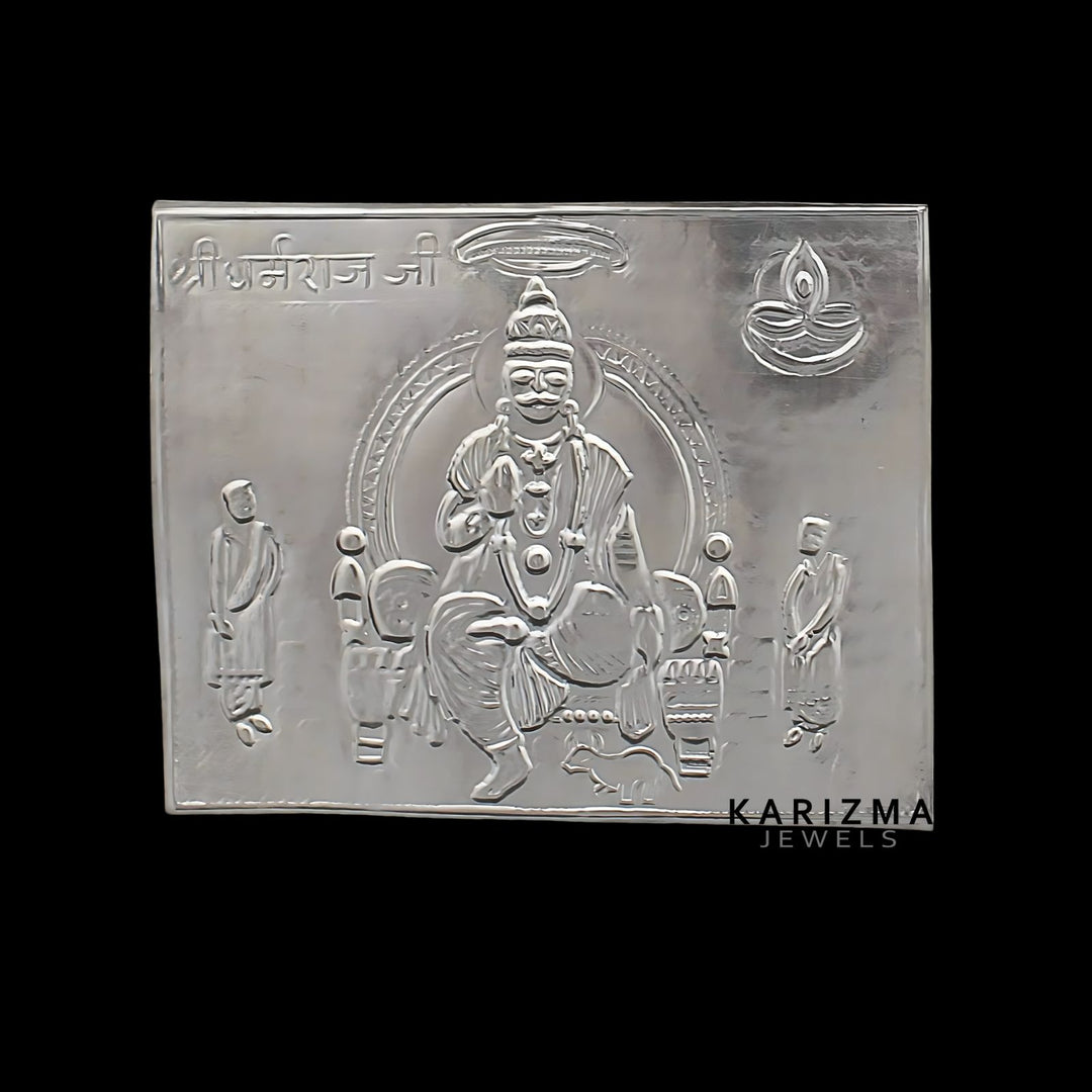 Real Silver Shree Dharmraj Yantra Hindu religious red book and astrological remedies