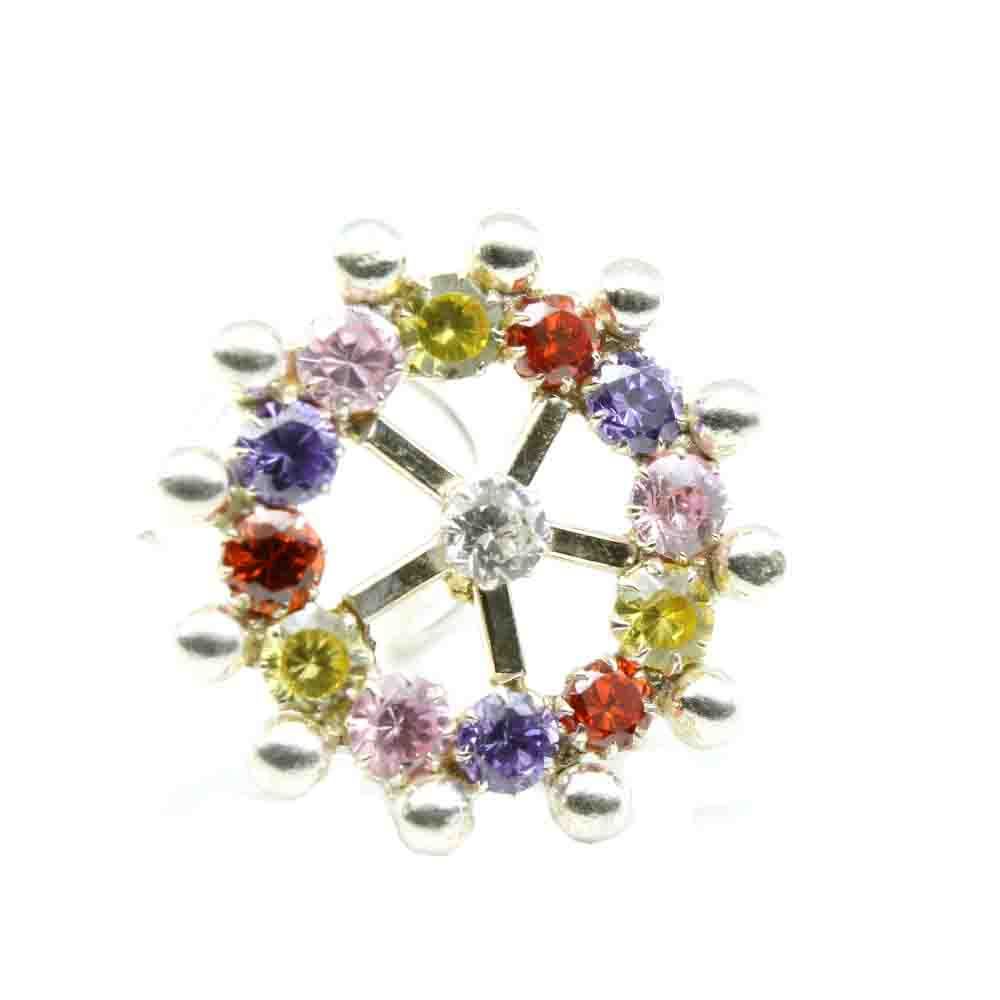 indian-925-sterling-silver-multi-color-cz-studded-corkscrew-nose-ring-22g-10306