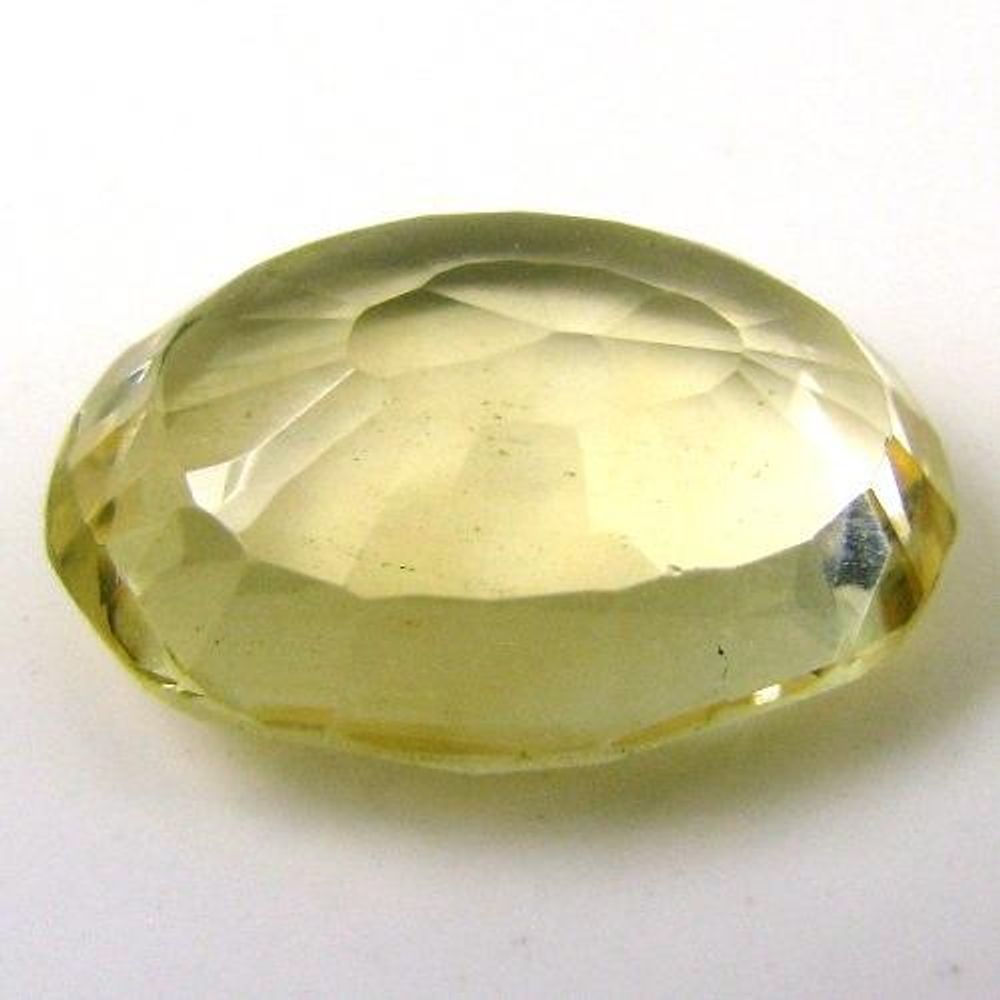 Fine Quality 4.6Ct Natural Yellow Citrine (Sunella) Oval  Faceted Gemstone