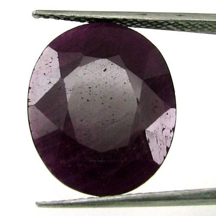 12.2CT-NATURAL-UNTREATED-RUBY-(MANIK)-OVAL-FACETED-RASHI-SUN-GEMSTONE