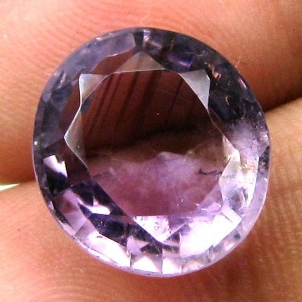6.3Ct-Natural-Amethyst-SI2-Oval-Faceted-Purple-Gemstone