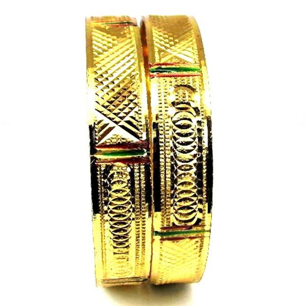 Gold-Plated-Bridal-Fashion-Jewelry-Bracelet-Set-Size-2.8