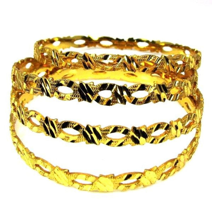 Gold-Plated-Bridal-Fashion-Jewelry-Bracelet-Set-Size-2.8