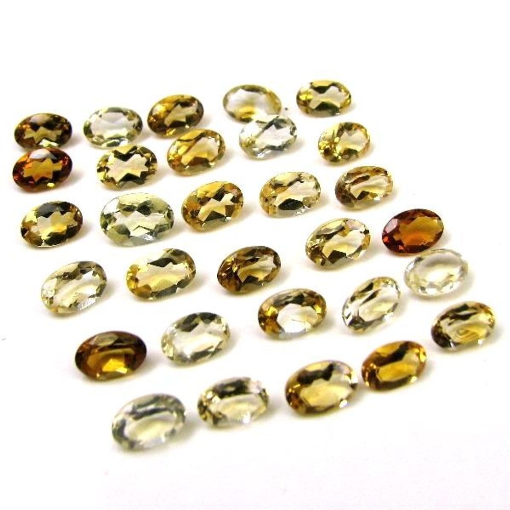 17.7Ct 81pc Wholeslae Lot Natural Yellow Citrine 6mm Marquise Faceted Gemstones