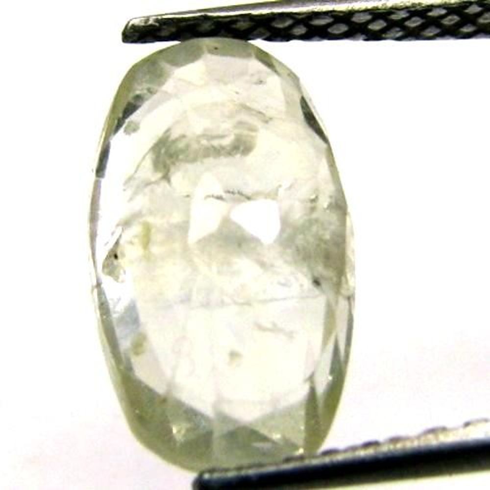 3.9Ct Natural Light Yellow Sapphire Oval Faceted Gemstone
