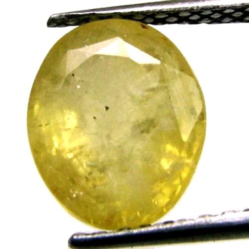 4Ct-Natural-Yellow-Sapphire-Oval-Faceted-Gemstone