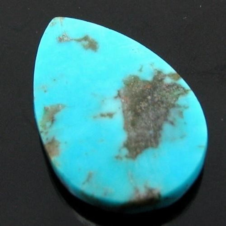 6.9Ct Natural Blue Turquoise Pear Faceted Gemstone