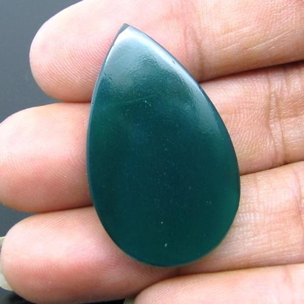 25.3Ct 100% Natural Green Onyx Checker Faceted Gemstone