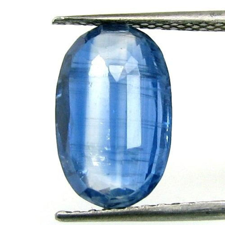 Beautiful Blue 3.9Ct Kyanite Oval Faceted Gemstone