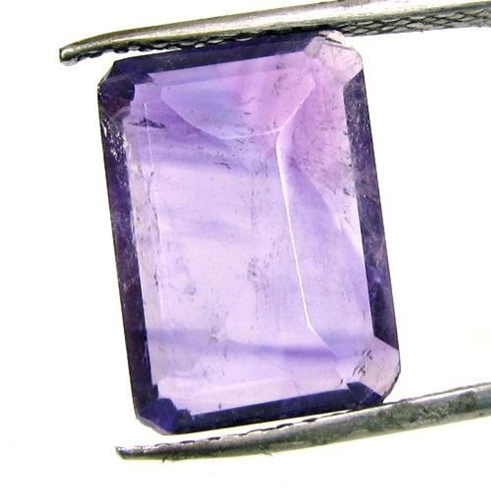Certified 5.51Ct Natural Amethyst (Katella) Octagon Faceted Fine Gemstone
