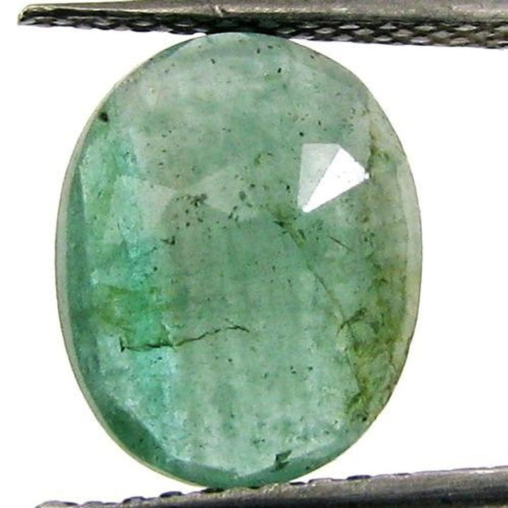 3.1Ct Natural Green Emerald (Panna) Oval Cut Gemstone
