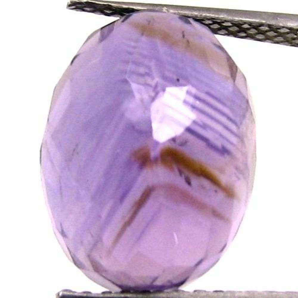 Certified 8.52Ct Natural Amethyst (Katella) Oval Faceted Gemstone