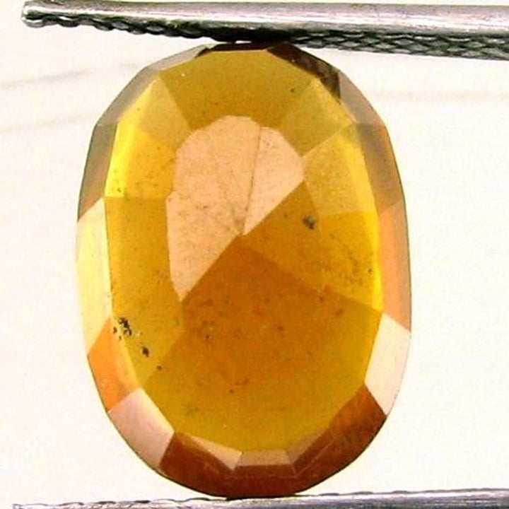 Certified 6.47Ct Natural Gomedh (Hessonite) Rectangle Faceted Gemstone