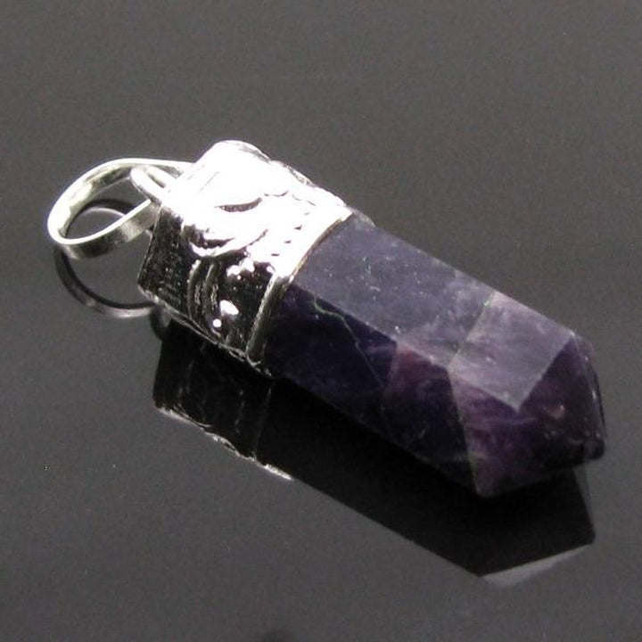 21.8Ct-Natural-Purple-Amethyst-Gemstone-Healing-Point-Pencil-Pendant