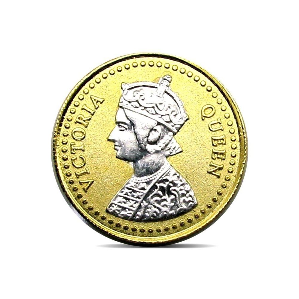 Pure Silver Coin 999 BIS Halmarked Queen 24K Gold Plating