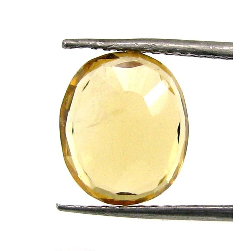 3.3Ct Natural Yellow Citrine (Sunella) Oval Cut Gemstone