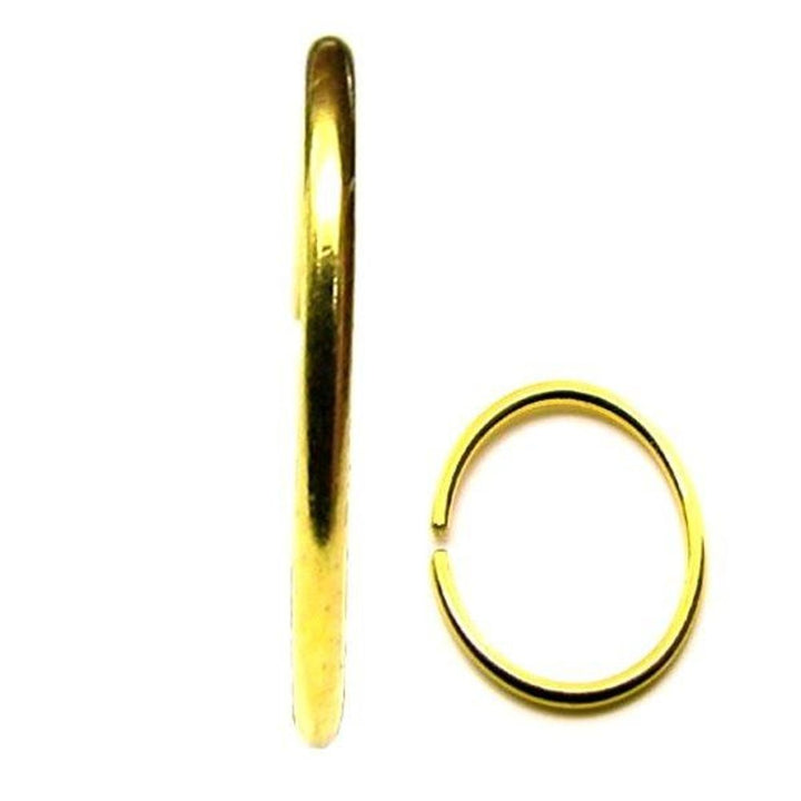 Ethnic-Indian-Plain-Wire-Nose-Hoop-Ring-14k-Solid-Real-Yellow-Gold-Jewelry-22g