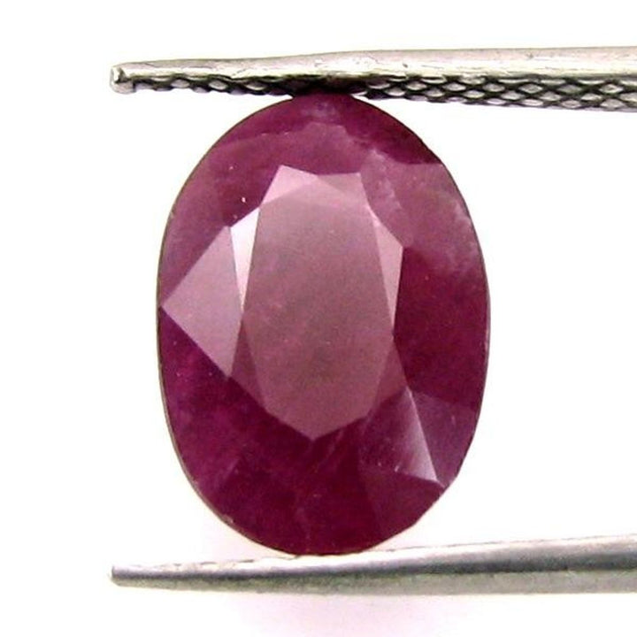 Lustrous 5.6Ct Natural Ruby (Manik) Oval Cut Gemstone for Sun