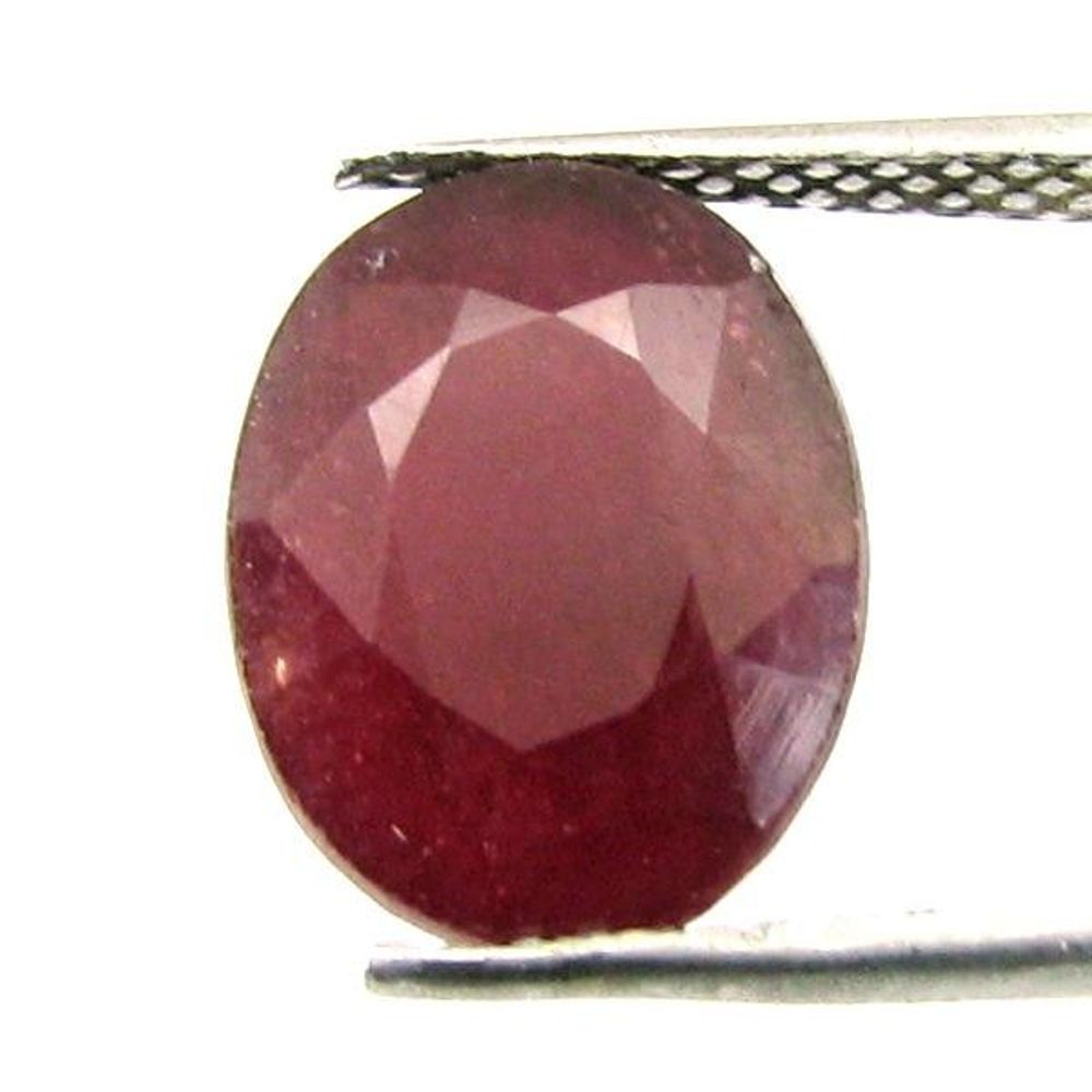Lustrous 5.65Ct Natural Ruby (Manik) Oval Cut Gemstone for Sun