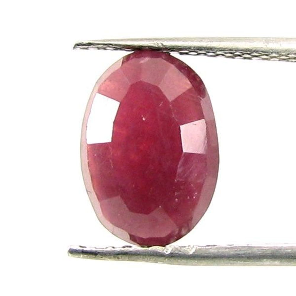 Lustrous 3.45Ct Natural Ruby (Manik) Oval Cut Gemstone for Sun