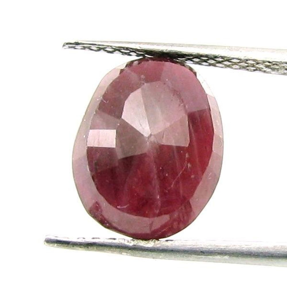 Lustrous 5.5Ct Natural Ruby (Manik) Oval Cut Gemstone for Sun