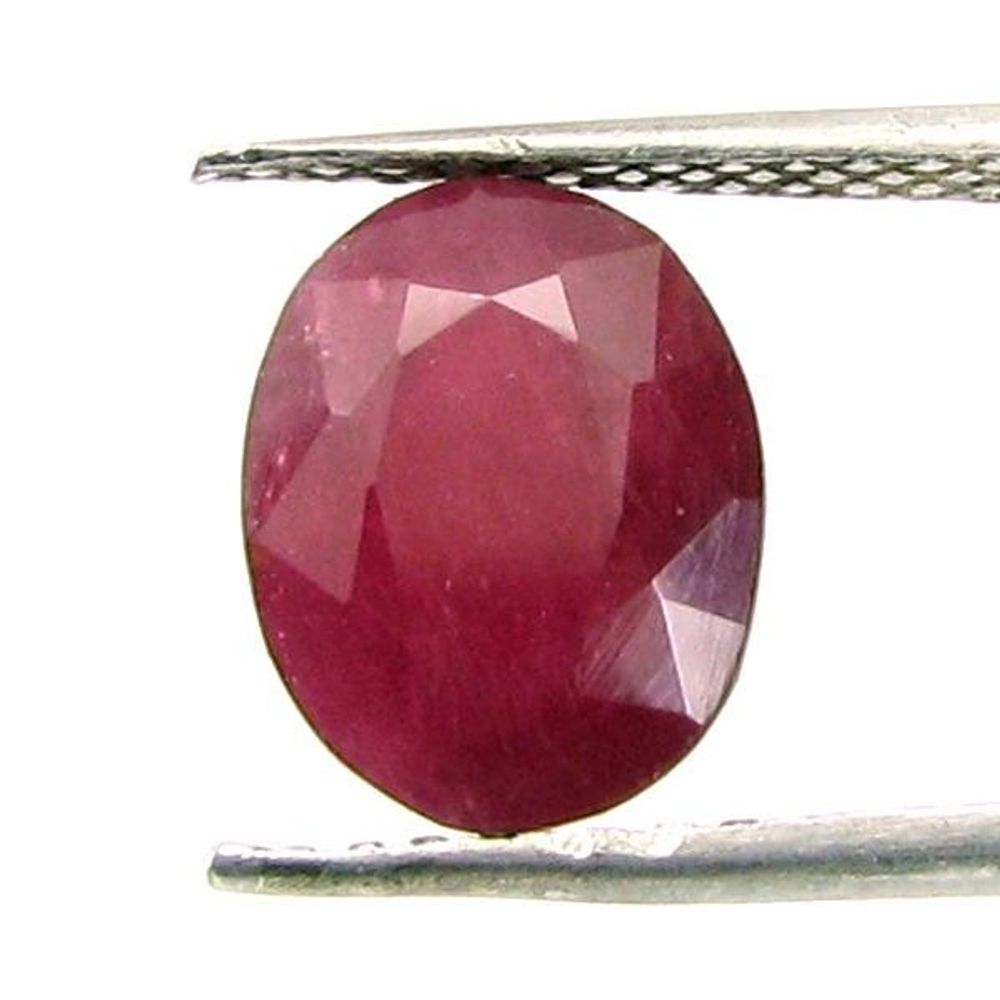 Lustrous 3.85Ct Natural Ruby (Manik) Oval Cut Gemstone for Sun