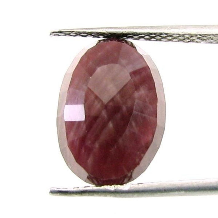 Lustrous 7.25Ct Natural Ruby (Manik) Oval Cut Gemstone for Sun