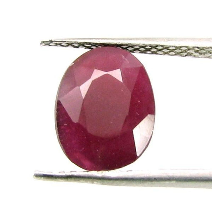 Lustrous 4.5Ct Natural Ruby (Manik) Oval Cut Gemstone for Sun
