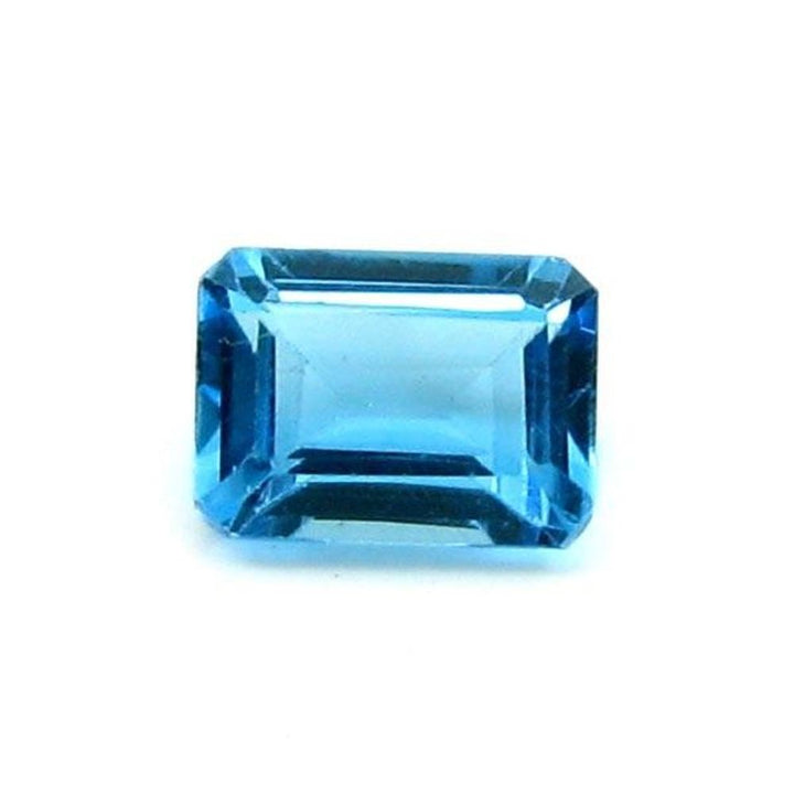 1.95Ct-Natural-Swiss-Blue-TOPAZ-Rectangle-Cut-VVSI-Gemstone