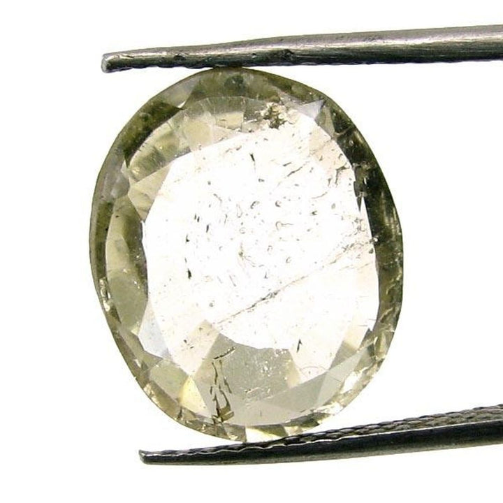 7.4Ct Natural White Topaz Oval Faceted Gemstone