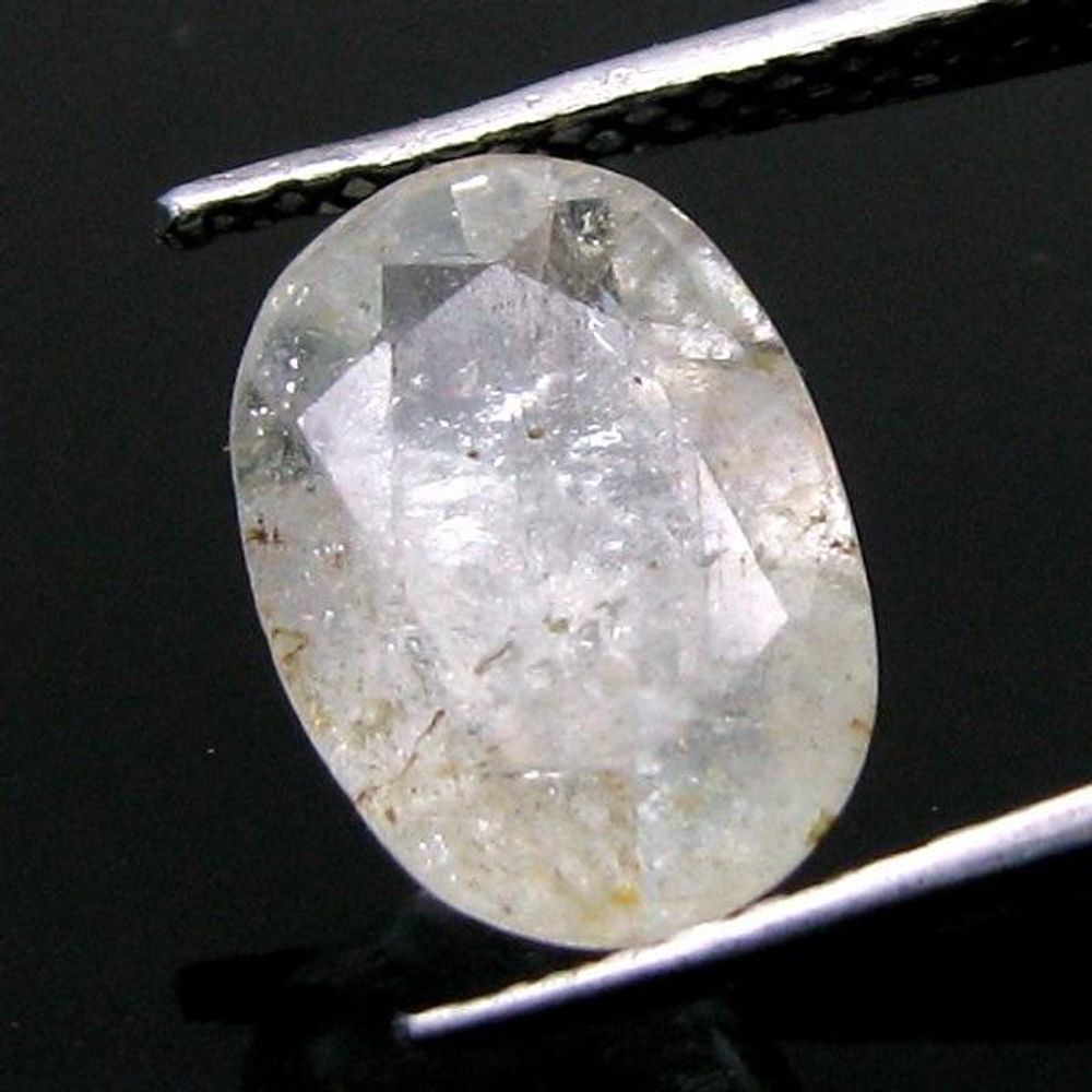 4.15Ct Natural White Topaz Oval Faceted Gemstone