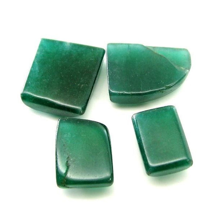 114.1Ct 4pc Lot of Green colored Natural Quartz Gemstone