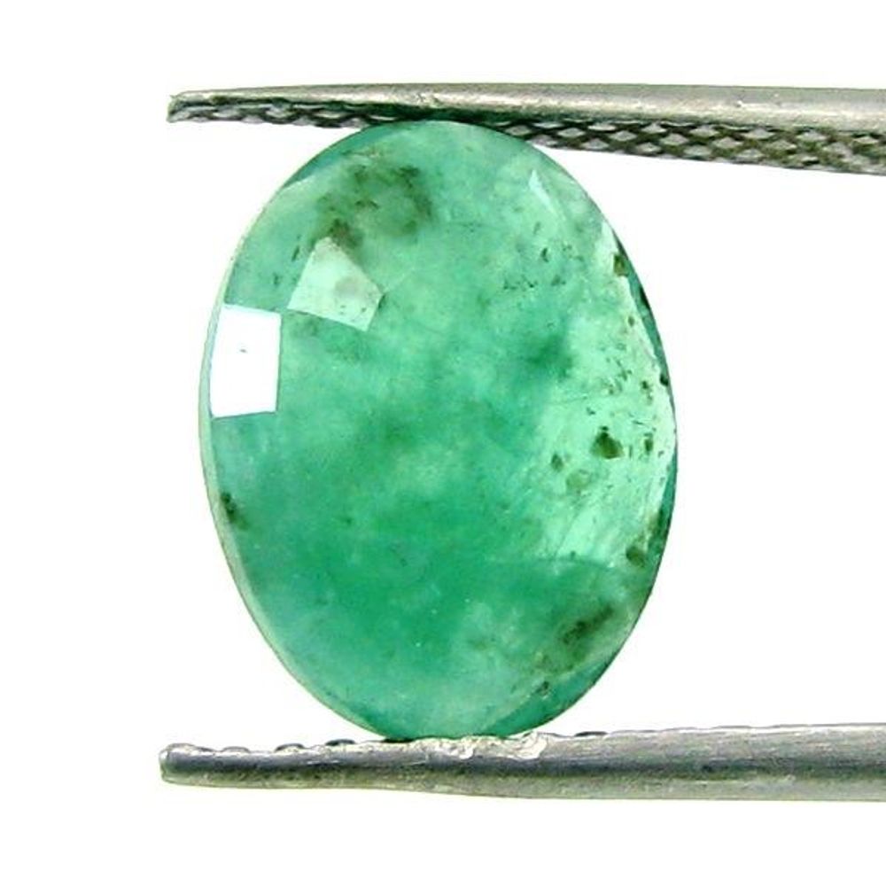 Certified 2.70Ct Natural Green Emerald (Panna) Oval Cut  Rashi Gemstone
