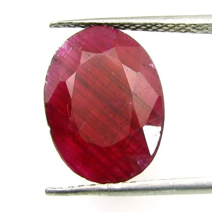 8.8Ct Natural Untreated Ruby Oval Faceted Gemstone