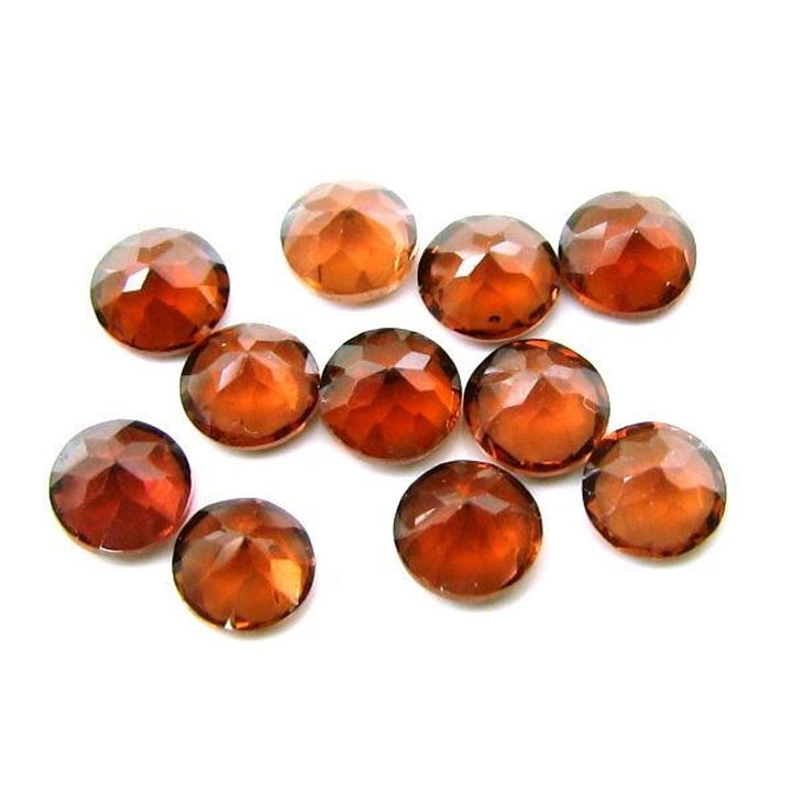 3.7Ct 11pc Lot Natural Garnet Round Faceted Gemstones