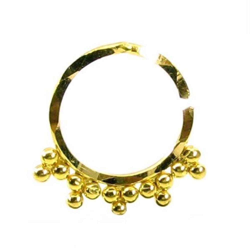 Charming Piercing Septum Nose Hoop Ring Real 22k Yellow Gold