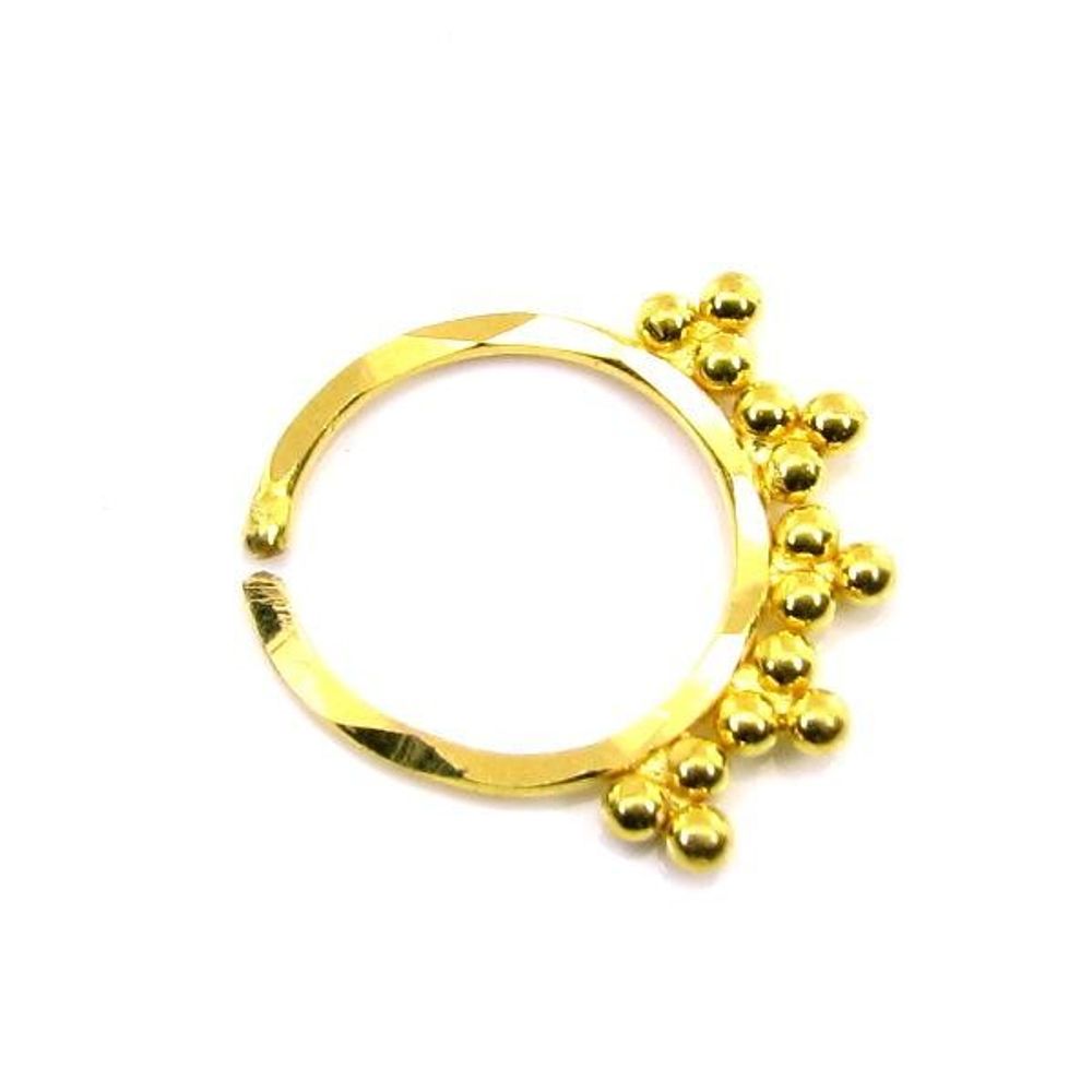 Luxurious Piercing Real 22k Yellow Gold septum ring