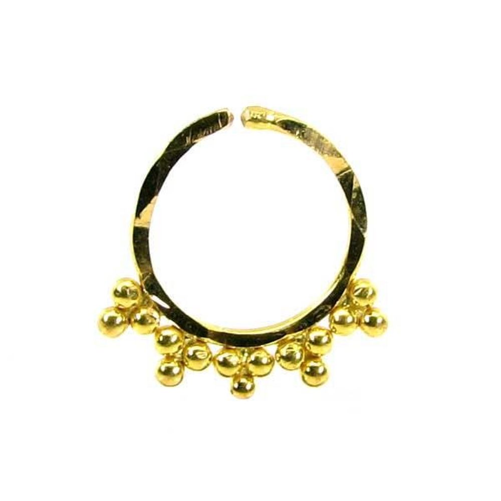 Luxurious Piercing Real 22k Yellow Gold septum ring