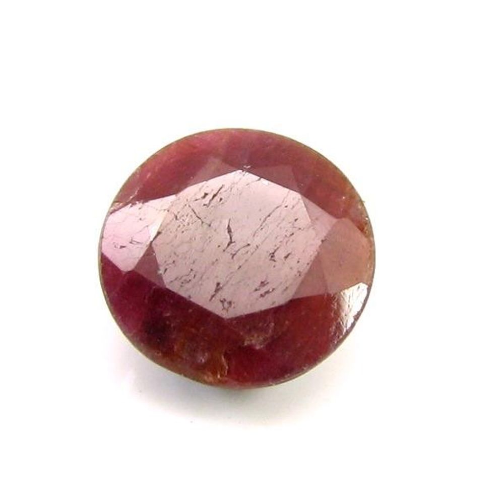 3.25Ct-Natural-Untreated-Ruby-(MANIK)-Round-Cut-Rashi-Sun-Gemstone