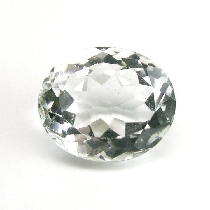 29.95Ct Natural White Crystal Quartz Oval Cut Gemstone