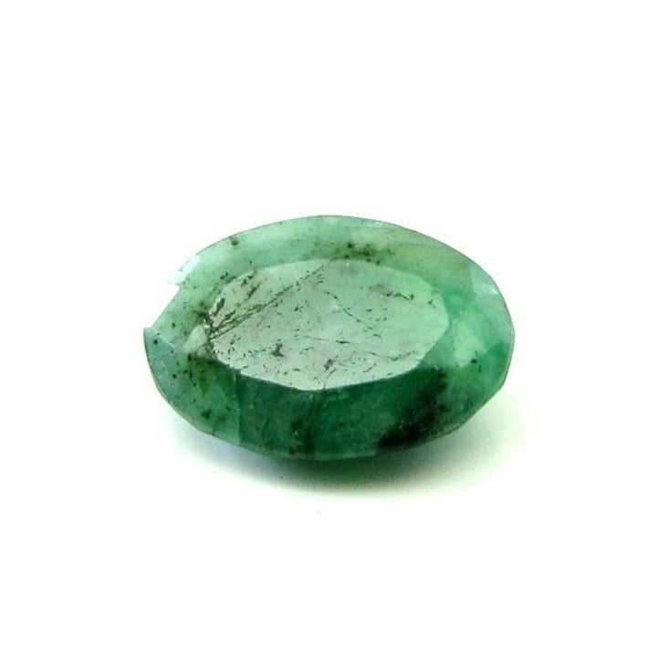 3.6Ct-Natural-Green-Emerald-(Panna)-Oval-Cut-Commercial-Grade-I3-Gemstone