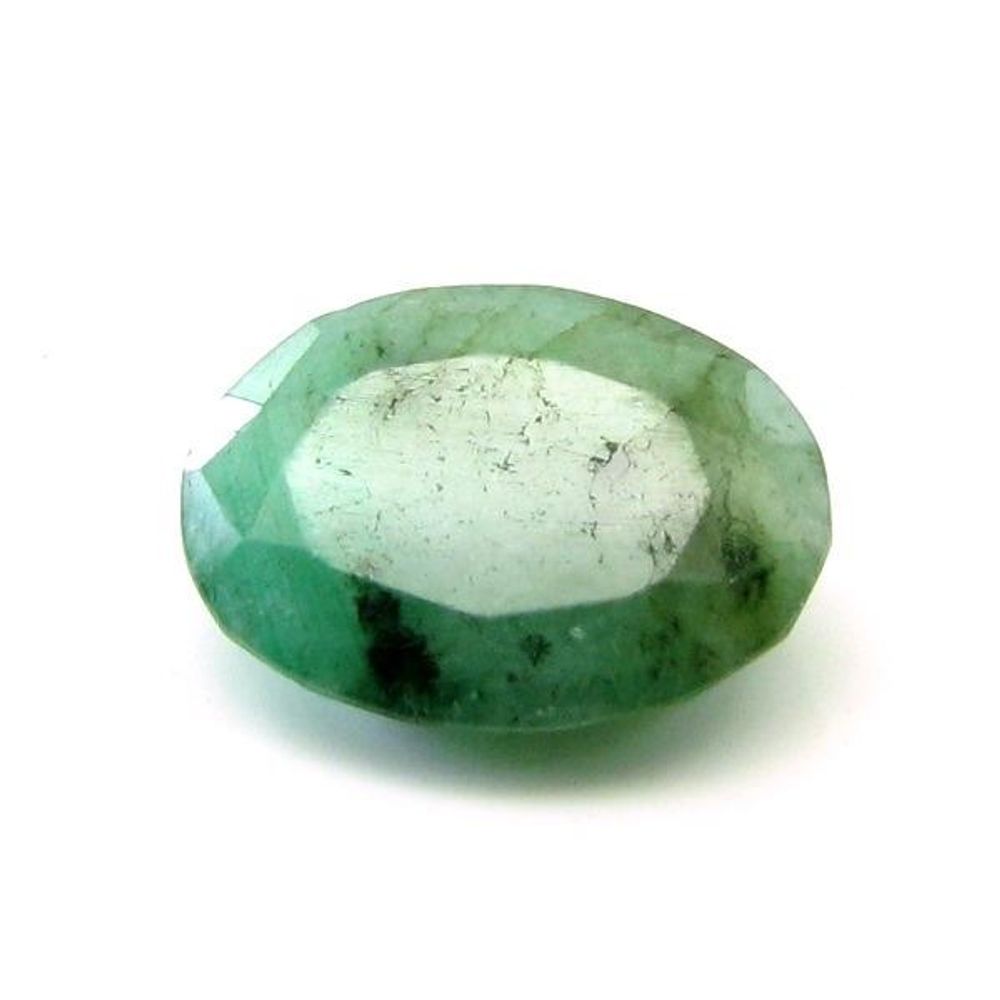 3.4Ct-Natural-Green-Emerald-(Panna)-Oval-Cut-Commercial-Grade-I3-Gemstone