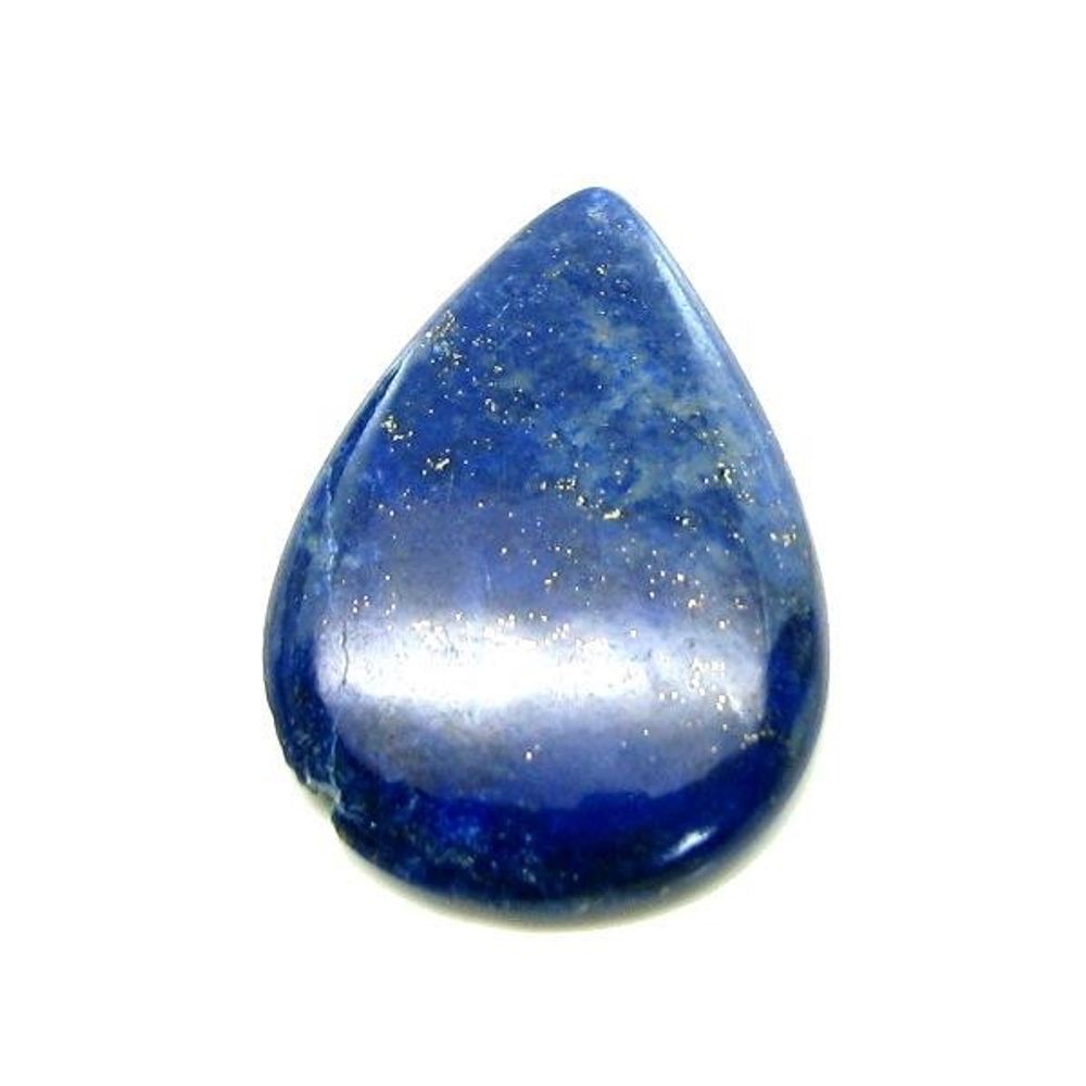 13.1Ct 100% Natural Blue Untreated Lapis Lazuli Pear Cabochon Gemstone