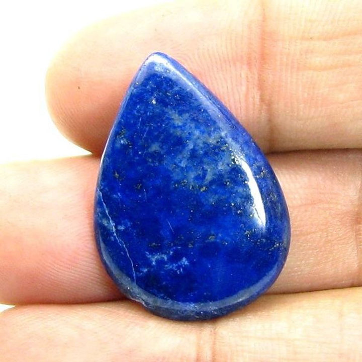 13.1Ct 100% Natural Blue Untreated Lapis Lazuli Pear Cabochon Gemstone