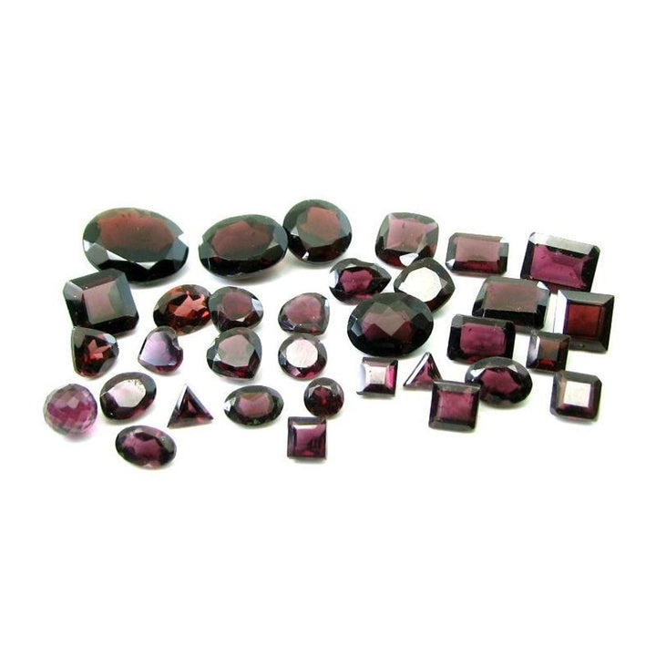 43.7Ct-43pc-Lot-Natural-Rhodolite-Garnet-Square-Faceted-Gemstones-Lot