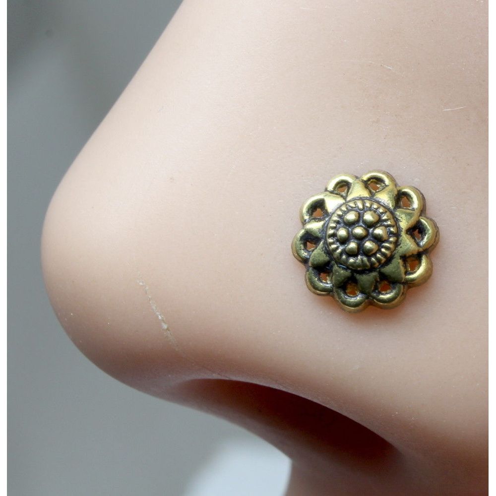 ethnic-nose-stud-antique-gold-finish-nose-ring-corkscrew-piercing-ring-l-bend