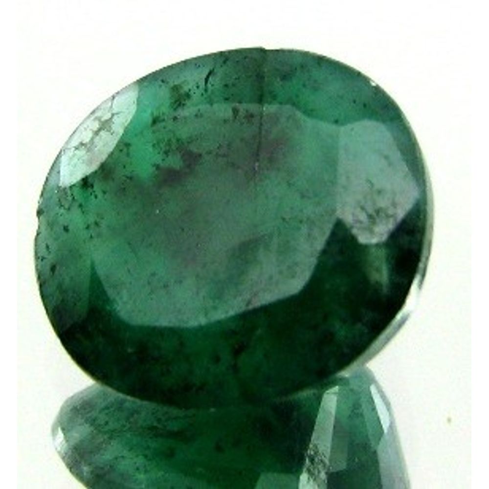 3.5Ct 100% Natural Untreated Green Emerald (Panna) Oval Faceted Gemstone