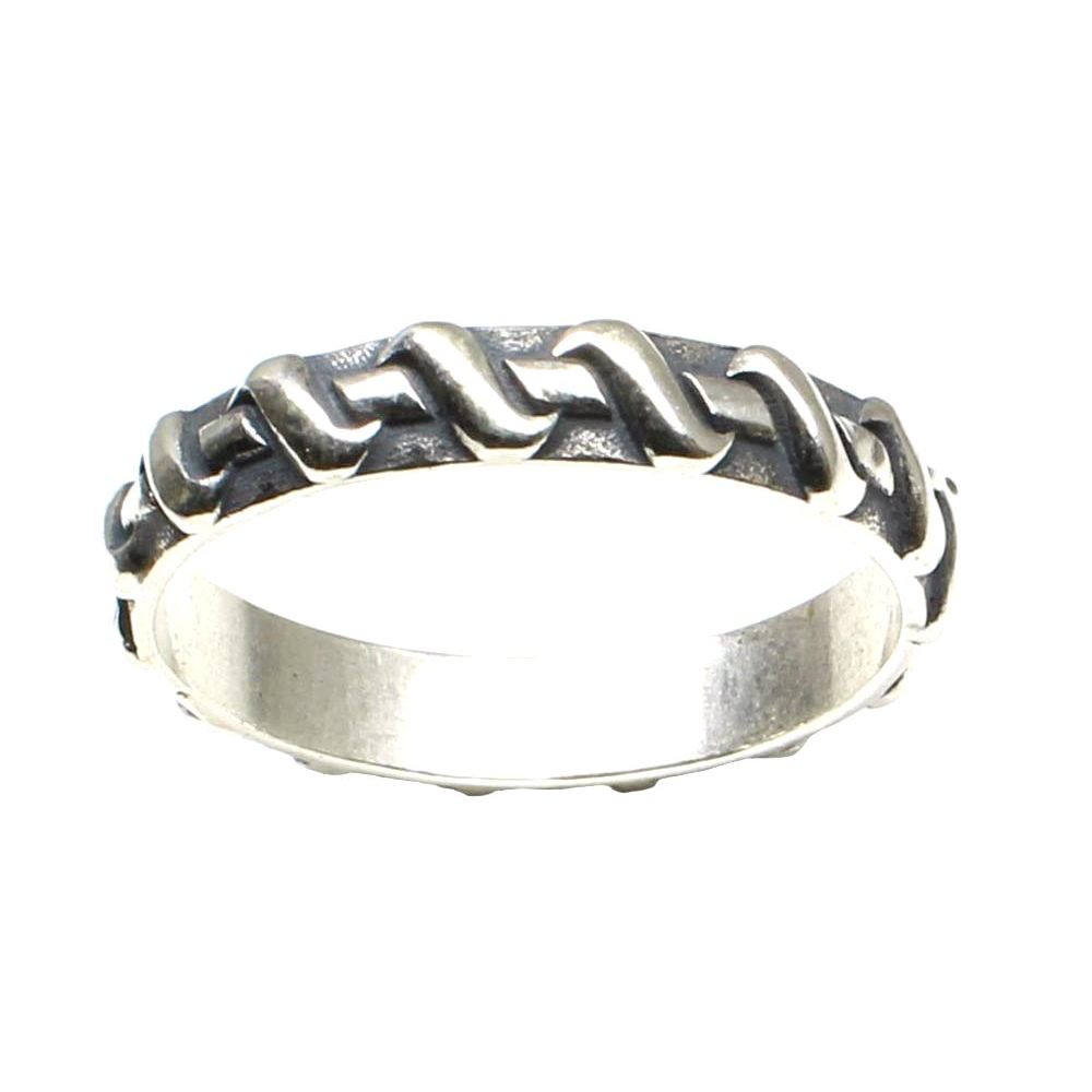 Real 925 Sterling Silver Ring Plain Unisex Band 25 / 65 no. Size